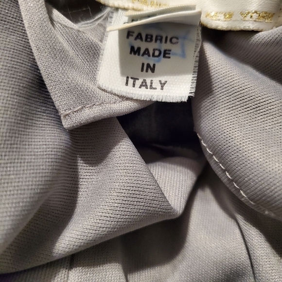 Janine Silver Gray Velvet Open Back Midi Dress - Picture 5 of 5